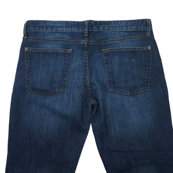 Lands End Canvas Boyfriend Fit Jeans Womens Size 31 Button Fly Medium Wash Denim - Picture 11 of 15